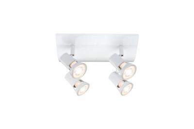 Paulmann 66705 Spot Teja max. 4 x 10 W en m&eacute;tal Blanc Spotlight