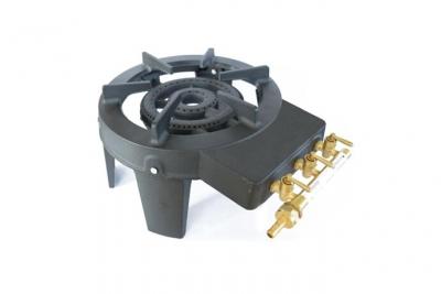 Rechaud gaz 4 pieds Fonte v&eacute;ritable INTEC 9800 2 Bruleurs Plats grands volumes