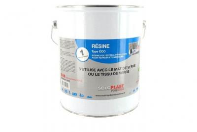 R&eacute;sine polyester &Eacute;co Soloplast Cond.: Pot de 5 kg sans durcisseur