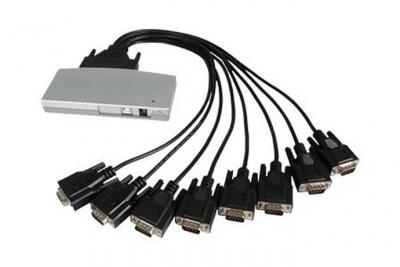 Hub adaptateur USB vers serie RS232 DB9 de 8 ports - Adaptateur s&eacute;rie - USB 2.0 - RS-232 x 8