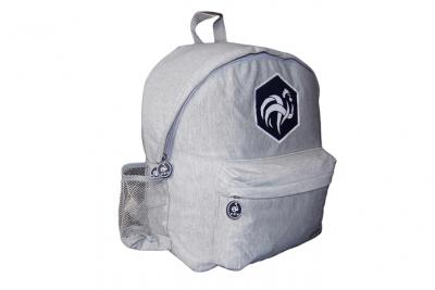 Sac &agrave; dos - F&eacute;d&eacute;ration Fran&ccedil;aise de Football - Gris - Dimensions : 39 x 30 x 22 cm