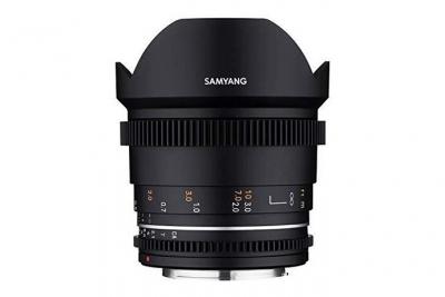 Samyang objectif vid&eacute;o vdslr 14mm t3.1 mk2 compatible avec canon ef