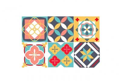 Set de table rectangulaire carreaux 42,5x27,5cm