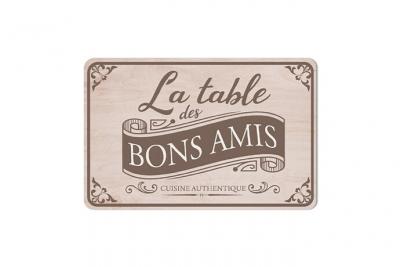 Cadoons Set de table - TABLE DES BONS AMIS