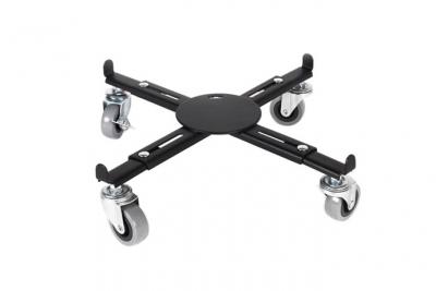 Support extensible &agrave; roulettes pour pot de 28,5 &agrave; 40,5 cm