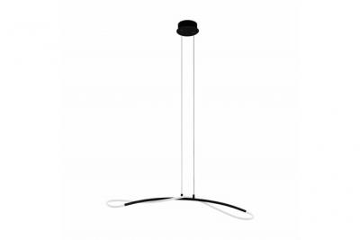 Egidonella plafonnier led suspendu int&eacute;gr&eacute; noir