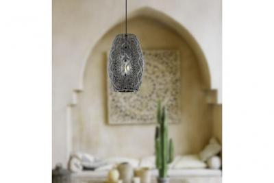 Riyadh plafonnier dome suspension noir