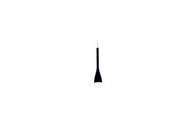 Ideal Lux 035710 FLUT SP1 SMALL NERO, M&eacute;tal, E14, 40 W