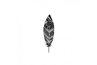 Artemio Plume D&eacute;co Tampon, Bois, Noir, 2,6 x 2,5 x 7,5 cm ARTHD1007