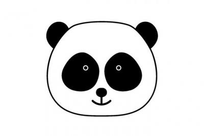Tampon en bois - T&ecirc;te de panda - Artemio