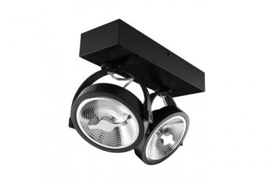 Spot LED 30W CREE en Saillie Orientable AR111 Dimmable Noir Blanc Froid 5500K 82 mm