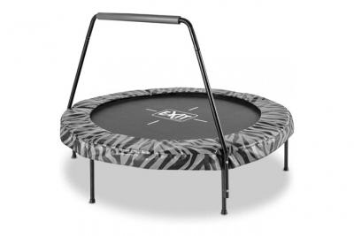 Trampoline exit Tiggy junior avec support &oslash;140cm - noir/gris - Noir