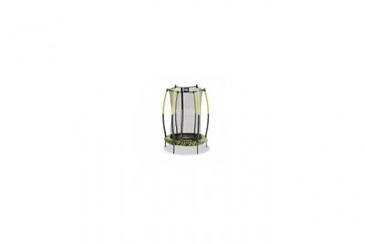 Trampoline EXIT Tiggy Junior avec Filet de s&eacute;curit&eacute; &oslash;140cm - Noir/Vert