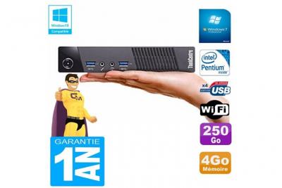 Ultra mini pc m73 usff tiny g3250t 4go disque 250go wifi w7