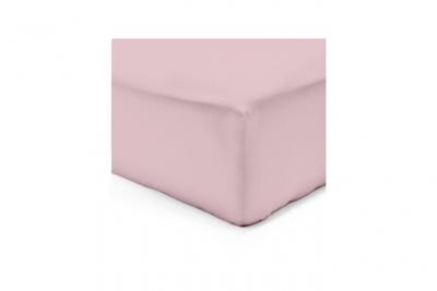 Vision - Drap housse Rose - 160x200cm - 100% coton