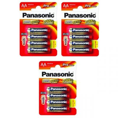Panasonic Pro Power Lr 6 Mignon Alkaline Batteries 12 Units Argent&eacute;