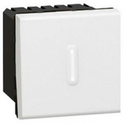 LEG78420 Mosaic Interrupteur temporis&eacute; programme 2 modules Blanc