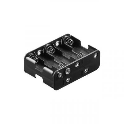 Supports de Piles Mignon aa avec Bouton-Pression (11469) - Goobay