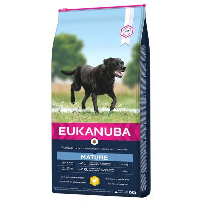 Eukanuba - senior large au poulet - 15 kg