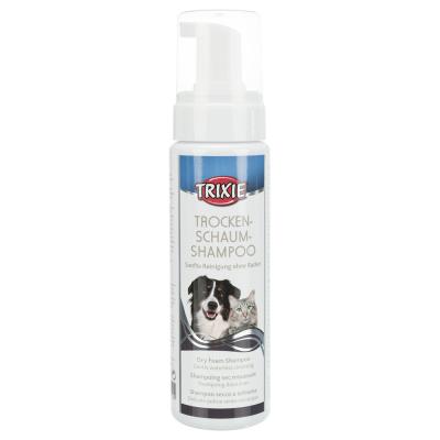 Trixie Shampooing Mousse S&egrave;che pour Chien 230&nbsp;ml, Lot de 1