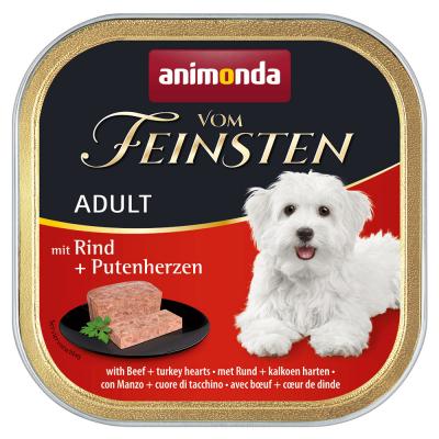 Lot animonda vom Feinsten 48 x 150 g pour chien - Adult sans c&eacute;r&eacute;ales : boeuf, coeurs de dinde