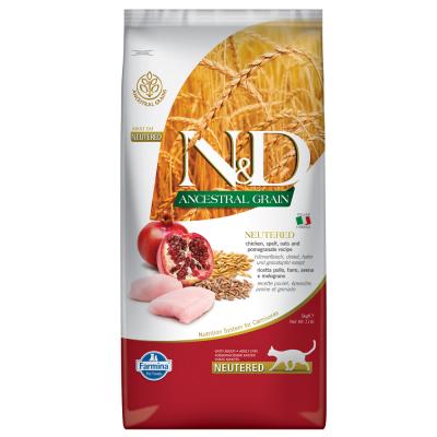 Farmina N&D Ancestral Grain Neutered poulet et grenade - 2 x 5 kg