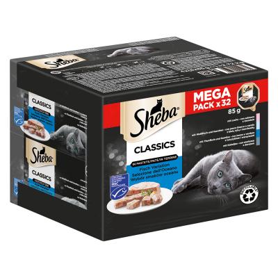 Lot mixte Sheba 32 x 85 g - Terrines classiques