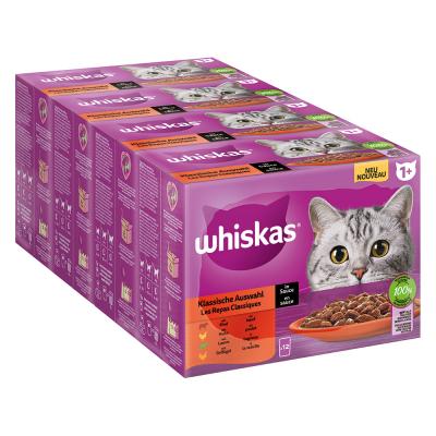 Whiskas 1+, adulte 24 x 85 g - s&eacute;lection classique en sauce