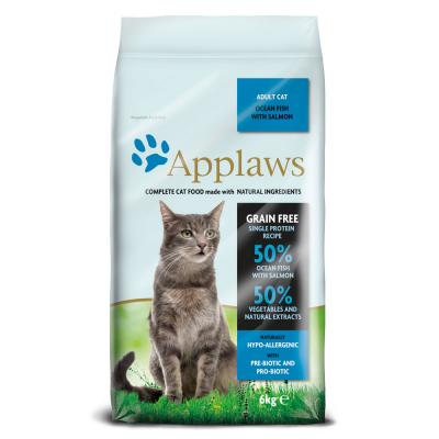Applaws Croquettes Ocean Poisson avec Saumon 6 kg pour Chat Adulte