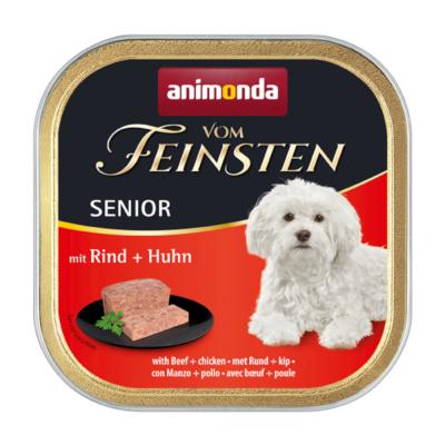 Lot Animonda vom Feinsten 48 x 150 g pour chien - Senior : boeuf, poulet