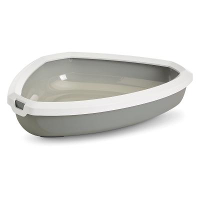Bac &agrave; liti&egrave;re d'angle avec rebord pour chat Nobby Pet Rincon