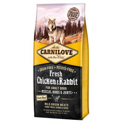 Lot Carnilove pour chien - Fresh Adult poulet, lapin (2 x 12 kg)