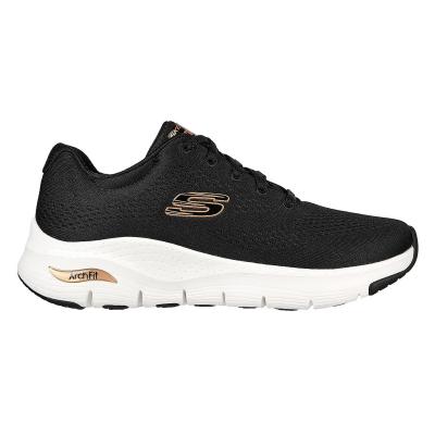 Skechers pour femme. Arch Fit Sneakers - Big Appeal noir, or