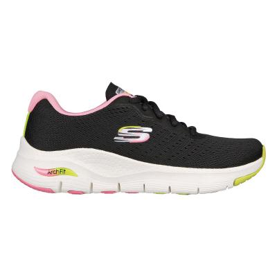 Skechers Femme Arch Fit Infinity Cool Basket, Maille Noire, 41 EU