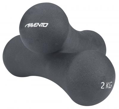 Avento Ensemble de poids de main Bone 2x2 kg Gris