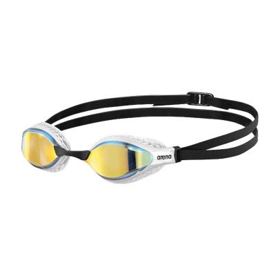 Lunettes de natation arena airspeed mirror blanc or