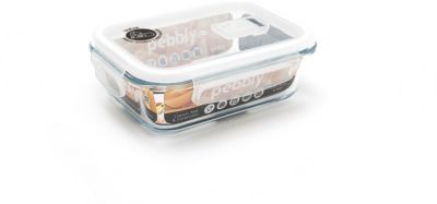 Bo&icirc;te Herm&eacute;tique Pebbly Rectangulaire En Verre 0.65l