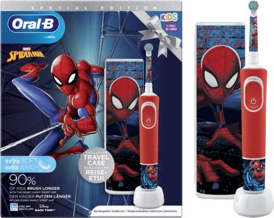 Oral-B Vitality Kids Bo&icirc;te Spiderman Brosse &agrave; Dents Rechargeable 1ut