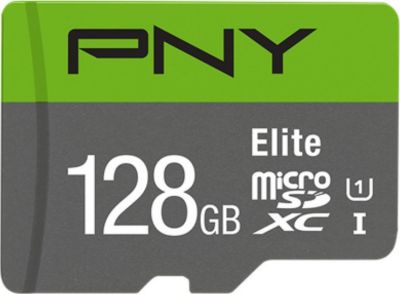 PNY Elite - Carte m&eacute;moire flash - 128 Go - UHS-I U1 / Class10 - microSDXC UHS-I 