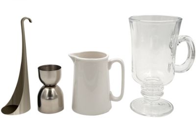 ICO - Coffret pour Irish Coffee Parfait Transparent,M&eacute;tal