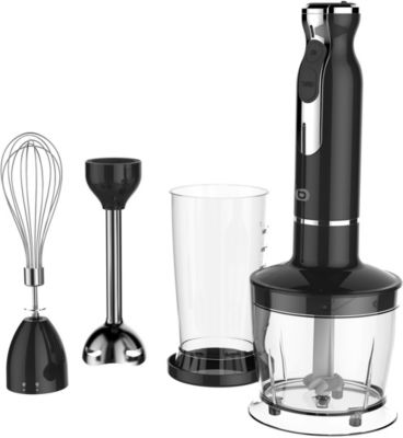 Essentielb EMXP 3 Pulp - Mixeur &agrave; main - 600 Watt - noir/inox