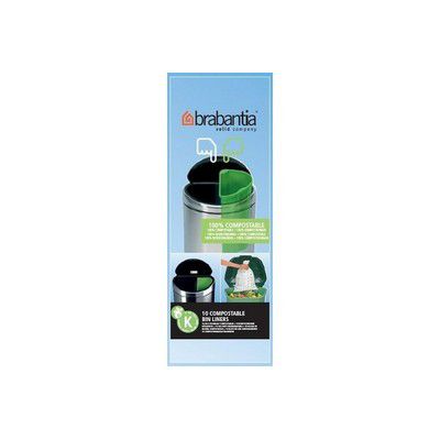 Brabantia 419782 Sacs Poubelle Compostables C en Rouleau 10-12 L Green