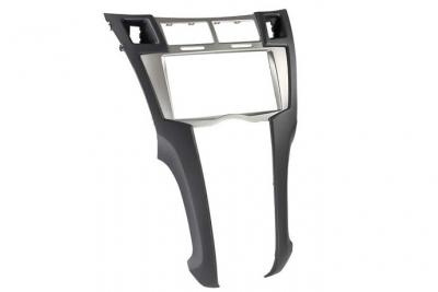 Adaptateur de fa&ccedil;ade 2-din pour toyota yaris 2006->2011 gris nc