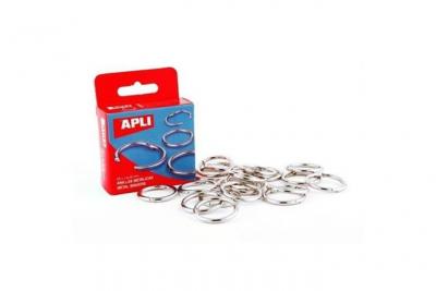 Bo&icirc;te de 20 anneaux m&eacute;talliques articul&eacute;s - 32 diam&egrave;tre - Apli