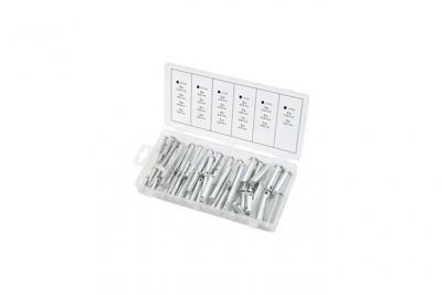 Assortiment d'&eacute;crous de s&eacute;curit&eacute;, &oslash; 5-12mm, 21 dim. 60 pcs - Ks Tools