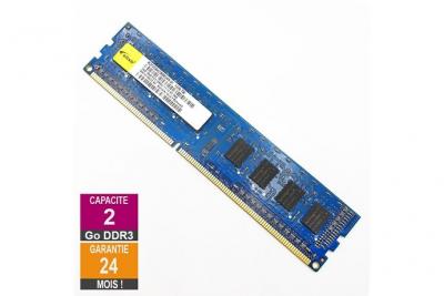 Barrette M&eacute;moire 2Go RAM DDR3 Elixir M2F2G64CB88G4N-DI DIMM PC3-12800U 1Rx8 