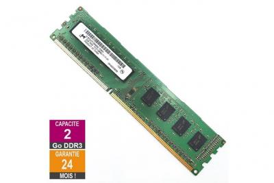 Barrette M&eacute;moire 2Go RAM DDR3 Micron MT8JTF25664AZ-1G6K1 DIMM PC3-12800U 1Rx8 