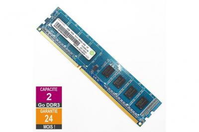Barrette M&eacute;moire 2Go RAM DDR3 Ramaxel RMR1810EC58E8F DIMM PC3-10600U 1Rx8 