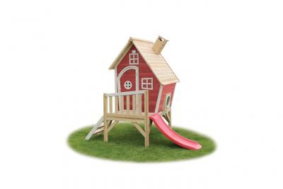 Maisonnette en bois pour enfants Fantasia 300 Rouge Exit Toys Rouge