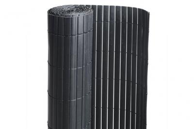 Canisse PVC double face Noir 18 m - 6 rouleaux de 3 x 1,80 m -